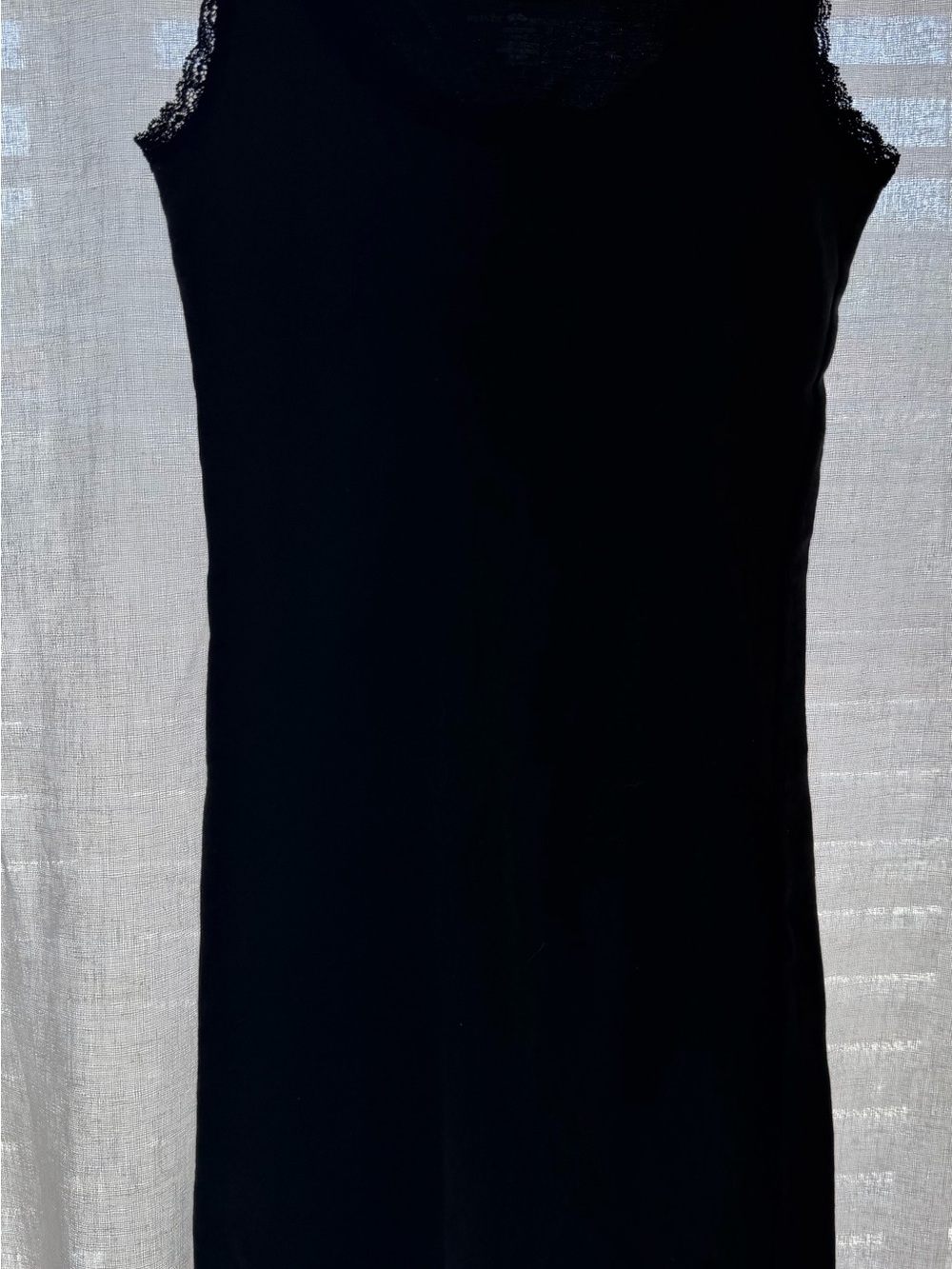 Brandy Melville Black Lace-Trim Mini Dress